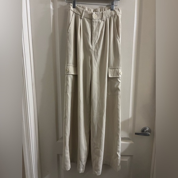 Dokotoo Pants - Chic Cream Wide Leg Women's Pants